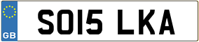 Trailer License Plate